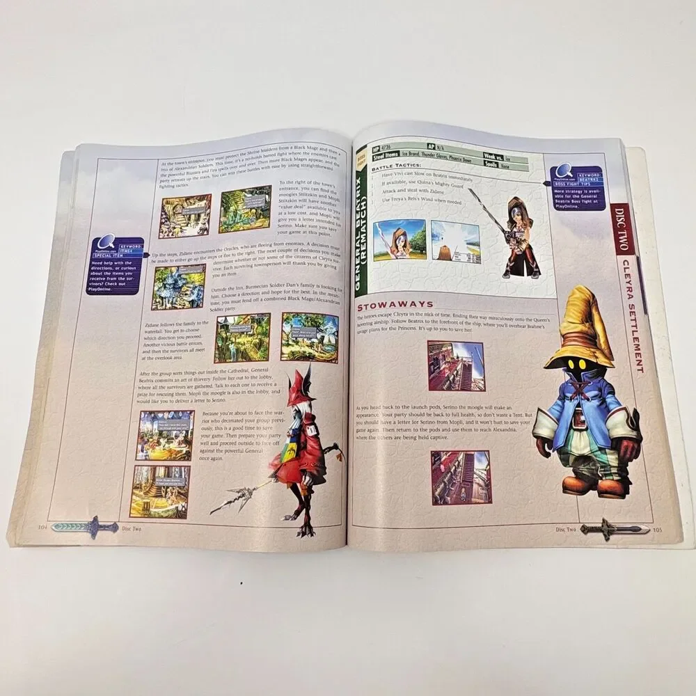Final Fantasy IX BradyGames Official Strategy Guide Sony PlayStation PS1 2000